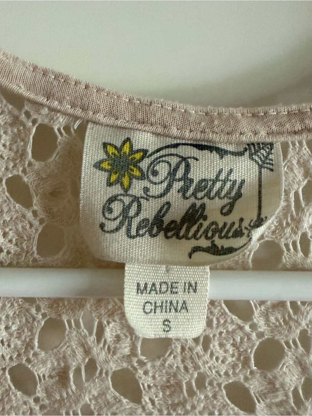 Pretty Rebellious Open Knit Crochet Racerback Tank - Picture 3 of 6